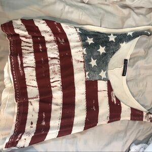 Brandy Melville American Flag Cropped Tank